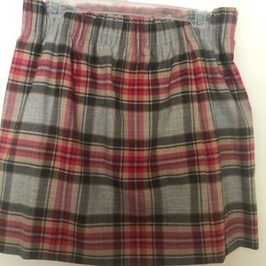 J.Crew plaid elastic skirt